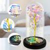 New Rose Flower Eternal Artificial Roses with LED Light For Valentine's Day