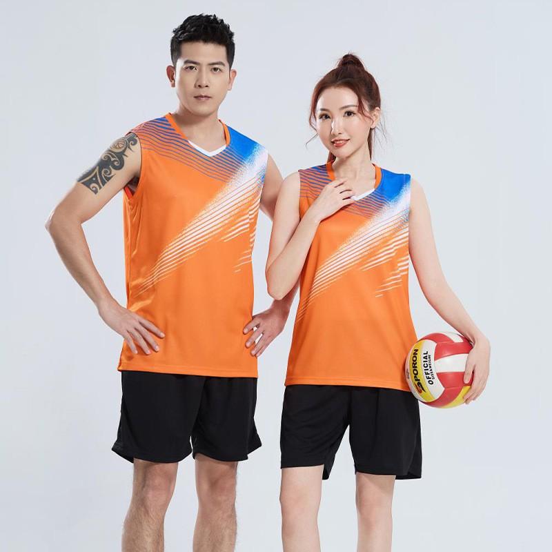 Unisex Sleeveless Sports Tank Top Set Volleyball Badminton Table Tennis Training Athletic Wear