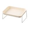 High Feeding Bowl for Cats and Dogs Slanted Ergonomic Design Detachable Easy Clean Stainless Steel Stand for Daily Meals