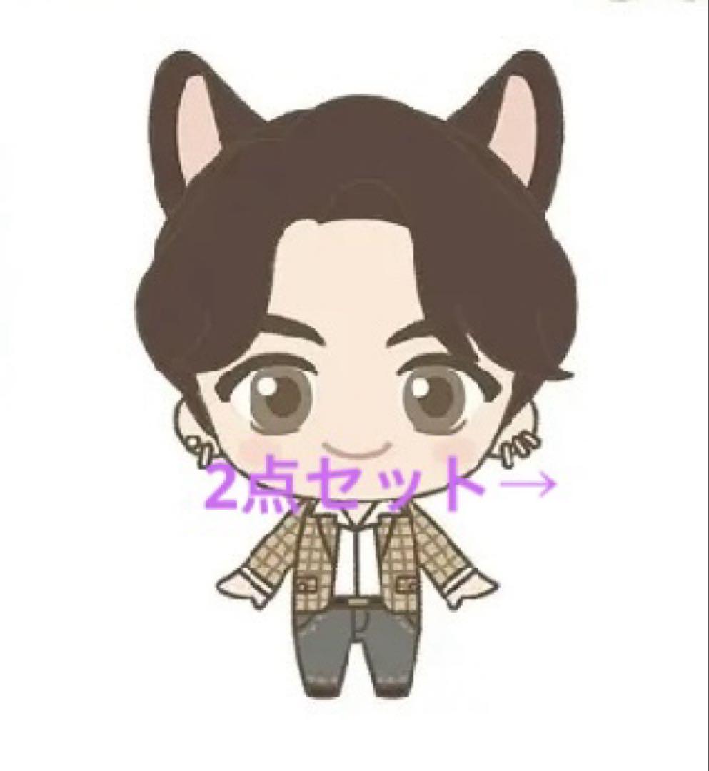 

[USED] Tiny Tan Jungkook Jungkook BTS Nanja Town Plush Toys (2 pieces)