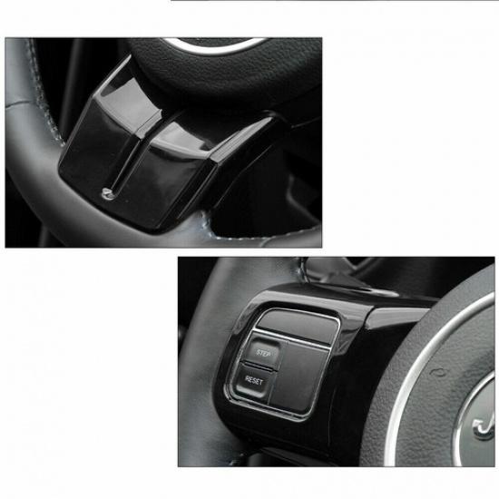 3pcs Steering Wheel Cover Trim for Jeep Compass 2011-2016 /Wrangler JK 2011-2017