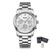 MEGIR Luxury Women Watch Fashion Brand Quartz Chronograph Elegant Ladies Wristwatch Stainless Steel Waterproof Dress Clock 2057