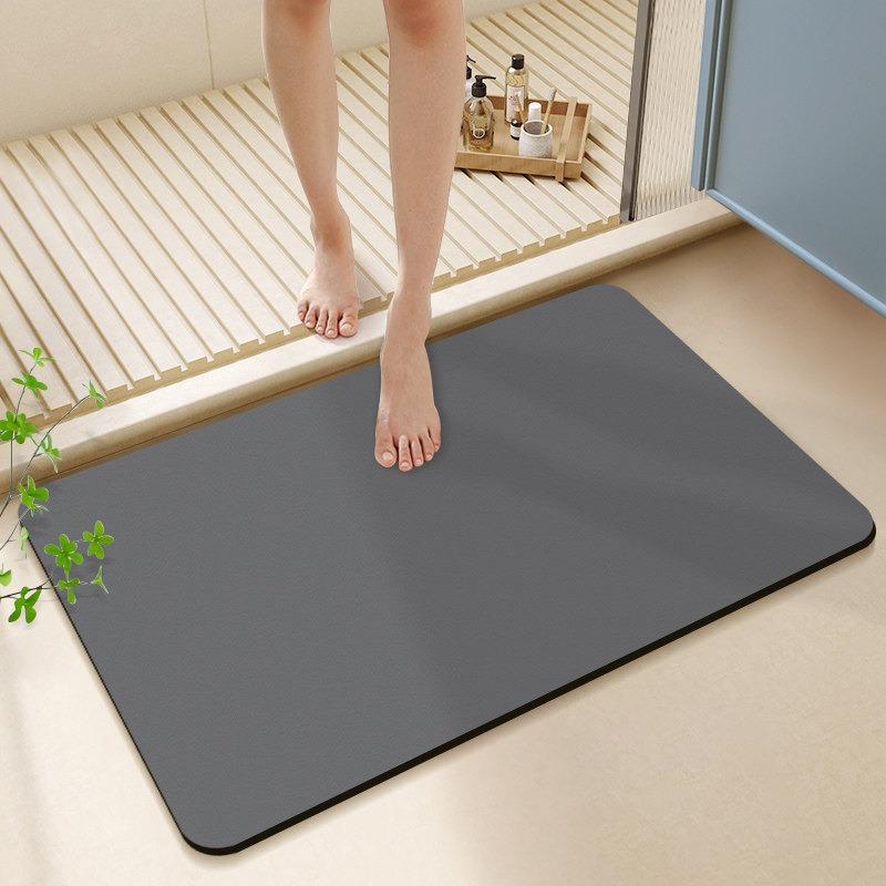 Bathroom Rug Absorbent Non-slip Diatoms Floor Mat Minimalist Solid Color Carpet Toilet Entrance Area Rugs Home Decoration Mats