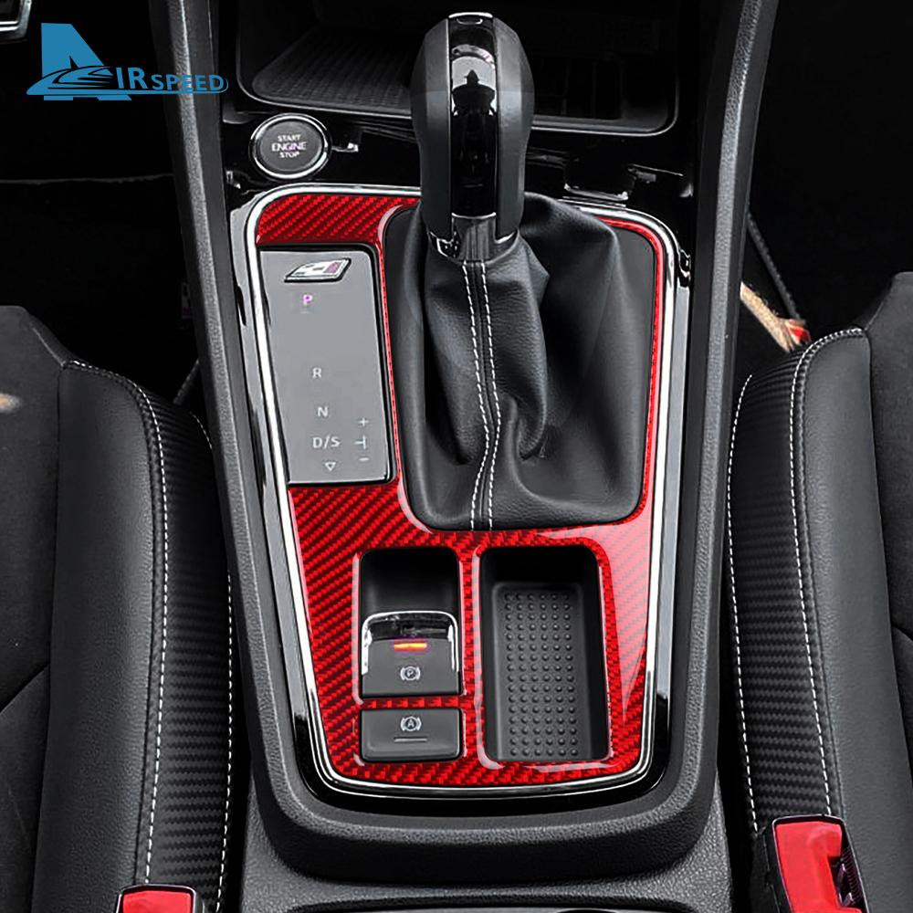Adesivo de Fibra de Carbono Real Macio Para Seat Leon 2017 2018 2019 LHD RHD Painel de Moldura Interna do Câmbio do Carro Acabamento Acessórios de Interior