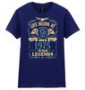 Life Begins At 50 Womens 50th Birthday T-Shirt Mens Womens Tees Top BORN 1975 Ladies Gift Mothers Day