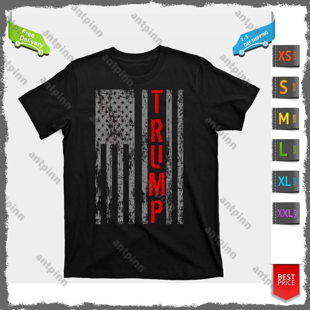 Distressed American Flag Trump T-shirt