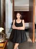 Indifferent Style: Chic Black Tulip Dress - Minimalist, Sleeveless, Loose Fit for 2026 Summer