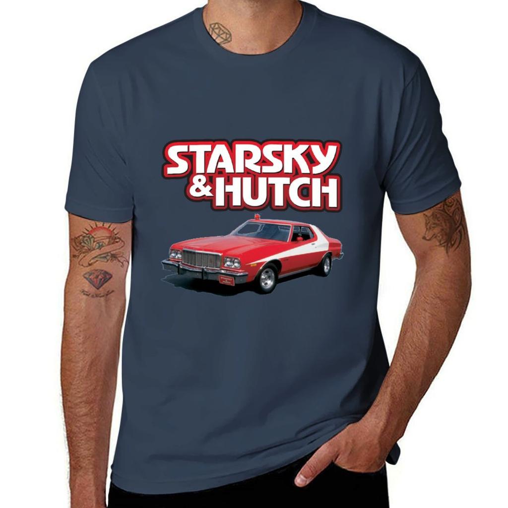 Starsky and Hutch TShirt T Shirts for Man Graphic Tees T Shirts with Prints T Shirts for Man Pack White TShirt