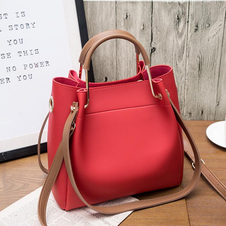 

Women s Bag New European and American Fashion Bucket Bag, Single Shoulder Diagonal Cross Bag, Handbag чорний