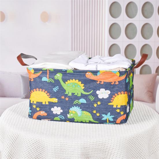Clothes Laundry Basket Storage Box with Reinforced Handle Large Capacity Toys Storage