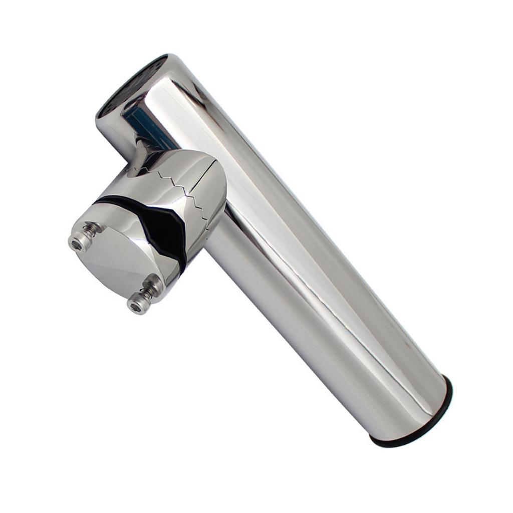 Boat Fishing Rod Holder Clamp Stainless Steel Adjustable Rail Fishing Rod Holder Clamp On Rail Mount 19mm-25mm/22mm-32mm