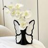 Schmetterling Vinyl Blumenvase Modernes Schleifenknoten Blumenhalter Behälter Heim Büro Tisch Mittelstück Dekorative Blumenvase