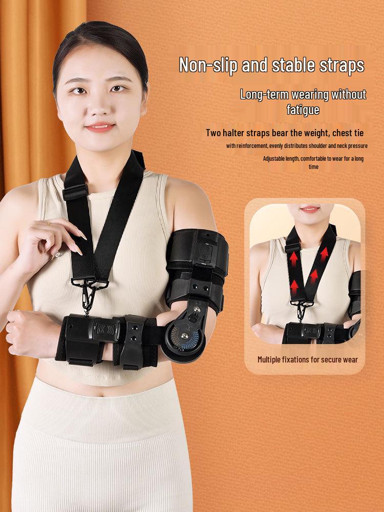 Adjustable Upper Limb Brace for Elbow Support and Rehabilitation