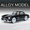 1/24 Benz 300SL Toy Car Model Alloy Diecast with Pull Back Sound and Light Simulation Toy Vehicles Models Boy Birthdays Collect Gifts