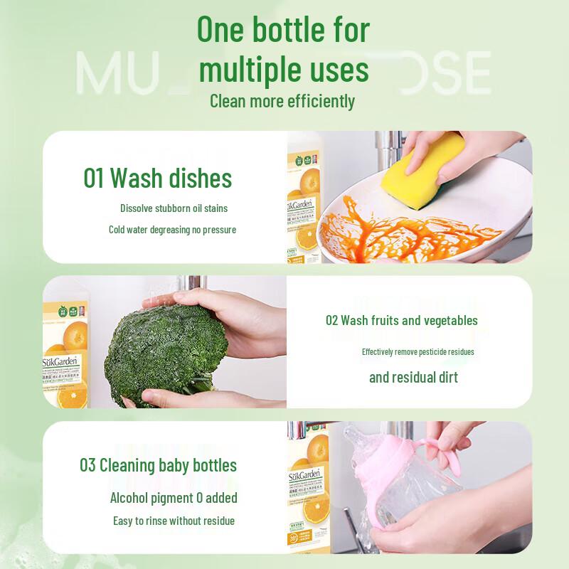 ShuGuoYuan Concentrated Fruit & Tableware Dish Soap, 2.88kg