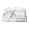 Bryant Ritssluiting Leren Crossbody Tas Medium Unisex Tassen Puur Wit 32S6SYTC6L-OPTICWHITE