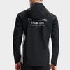 FILA CYCLING Outdoor Hiking Waterproof And Windproof Windbreaker Jacket Men's Pitch Black A11M518702F-BK