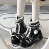 Sweet hairball bow lolita snow boots 2025 new thick-soled plush warm cute winter cotton boots