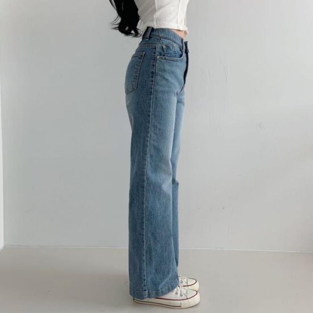 Mizqz Semi Wide Denim Pants