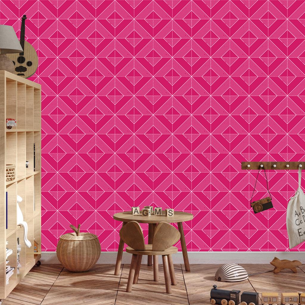 Geometric rhombus purple wallpaper for living room and bedroom 50x1000