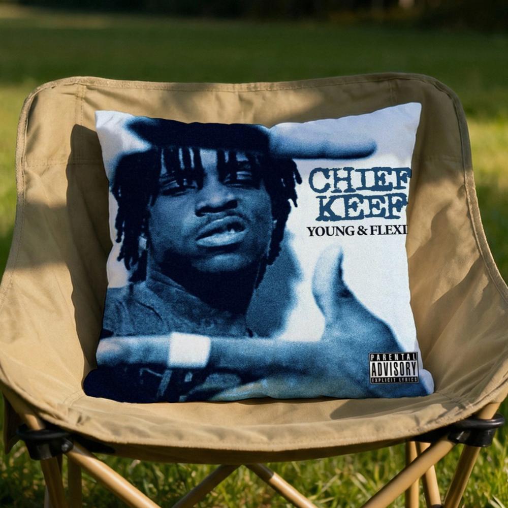 Rapper CChief KKeef Cushion Cover Soft Reversible Durable Pillow Cover MultiScene Use for Home Car Daily Comfort