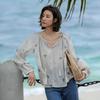 Laengsseon Ls_Balloon Sleeve Chiffon Top