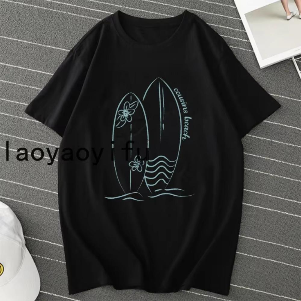 The Summer I Turned Pretty TShirt TV Series Tshirt Vintage Cousins Beach T Shirt Women Graphic T Shirts Summer Casual Tees Top