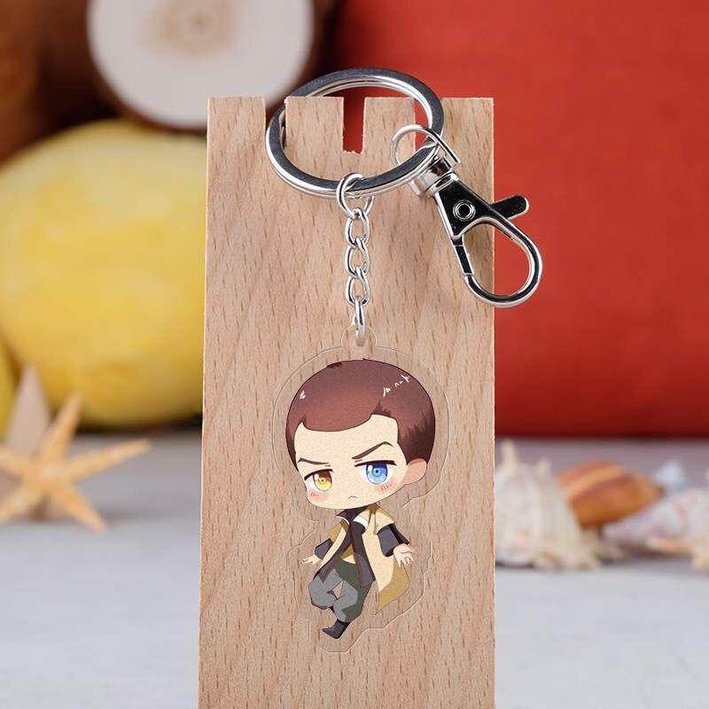 Anime Acrylic Double Side Keychain Cosplay Connor Pendant Keyring