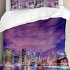 New York English Text Landscape Duvet Cover With Pillow Case Custom 3pcs Bedding Set Quilt Cover Double Bed Home Textile
