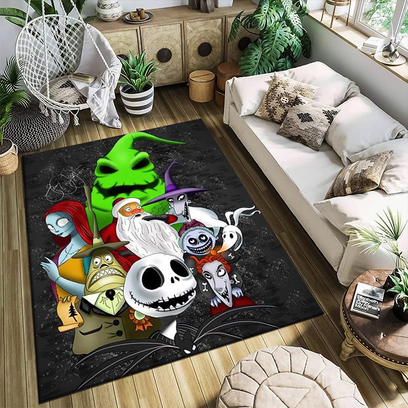 1PC The Nightmare Before Christmas Rug - home decoration Carpet For Living Room Bedroom Flooring Computer Chair Area Rug