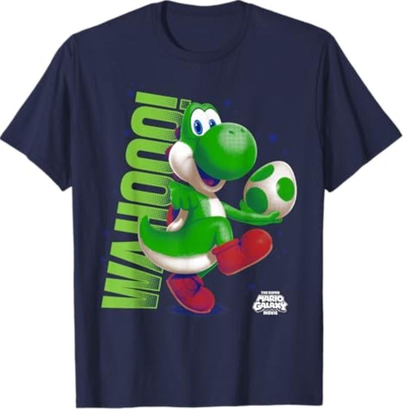 The Super Mario Galaxy Movie Action Yoshi T-Shirt S