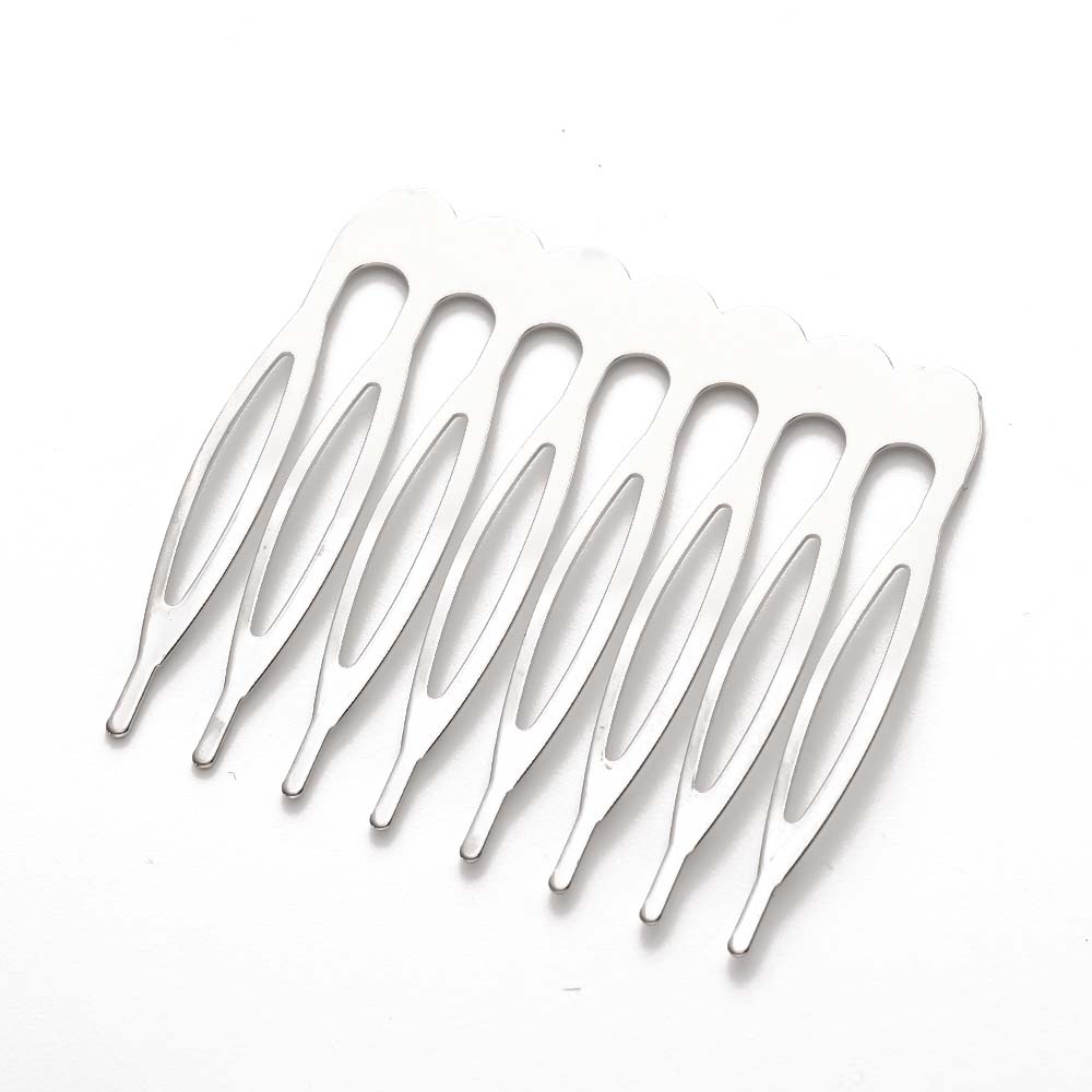 10pcs 5/8/10/12/18/22 Dents Métal Cheveux Côté Clip Peigne Épingles à Cheveux Pour Femmes Mariage Voile Nuptial Coiffure Artisanat Outil de Fabrication de Bijoux