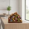 Tabletop Nativity Compact Decoration Warm for Holiday Centerpiece, Collectors