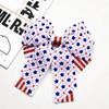 New Football Star Bow Hair Clips - Double Layer Sports Hairpins