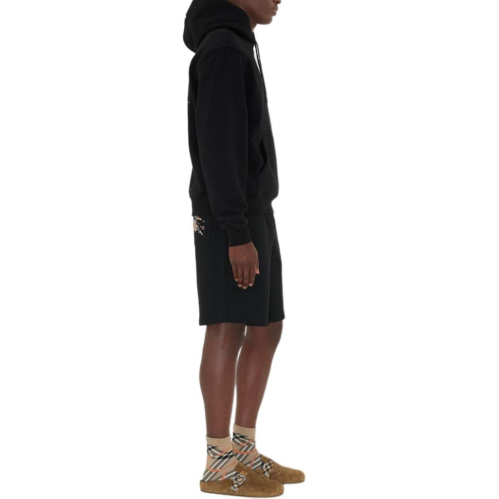 Burberry Casual Shorts Men's Black Cross Stitch EKD 81105581