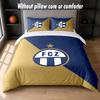 FC Zürich Design Bed Bedding Set 1 Duvet Cover + 2 Pillowcases Soft Breathable Household Bed Linens