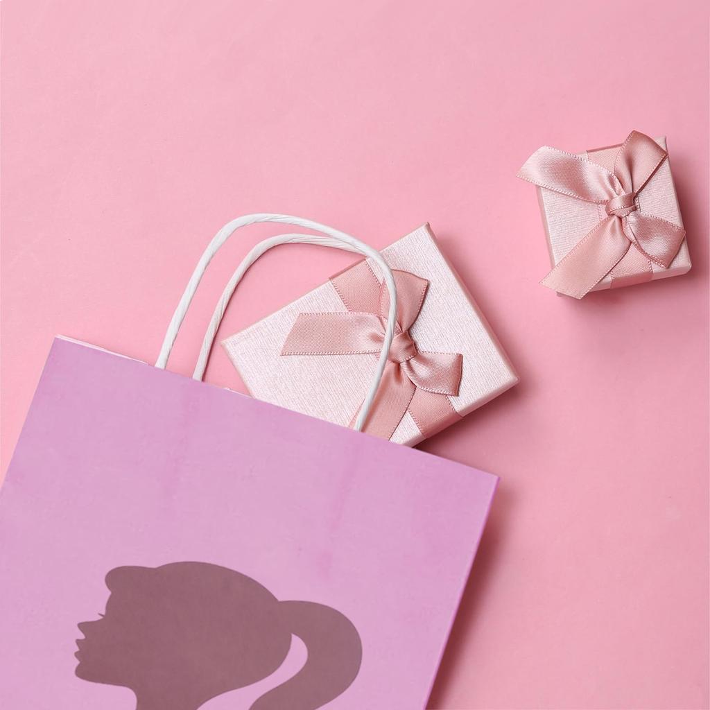 Pink Girl Gift Bags Paper Bags with Handles Bulk, Shopping Bags, Party Bags, Retail Bags, Merchandise Bags, Favor Bags