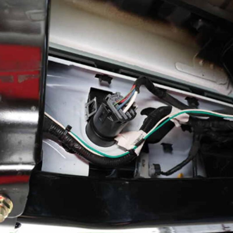 7 Way & 4 Flat Trailer Tow Hitch Wiring Plugs Receptacle Assembly with Mounting Bracket for USCAR Socket