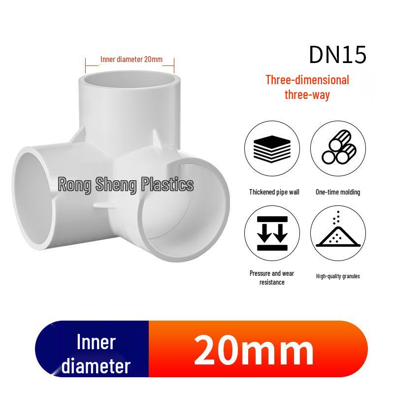 

ПВХ 3D Трійник 4-ходовий/5-ходовий/6-ходовий з єднувач: Білий, Сірий, Синій Пластиковий Адаптер для Водопровідної Труби для Внутрішнього Вставлення та Хімічного Використання