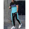 2026 Summer Men's Suit with Letter Print Breathable Lightweight Casual Fashionable Outdoor Men's Clothing