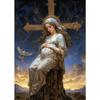 Nordic Religious Art Benevolent Portrait Of The Virgin Mary Archangel Canvas Painting Living Room Modern Aesthetics Home Decor