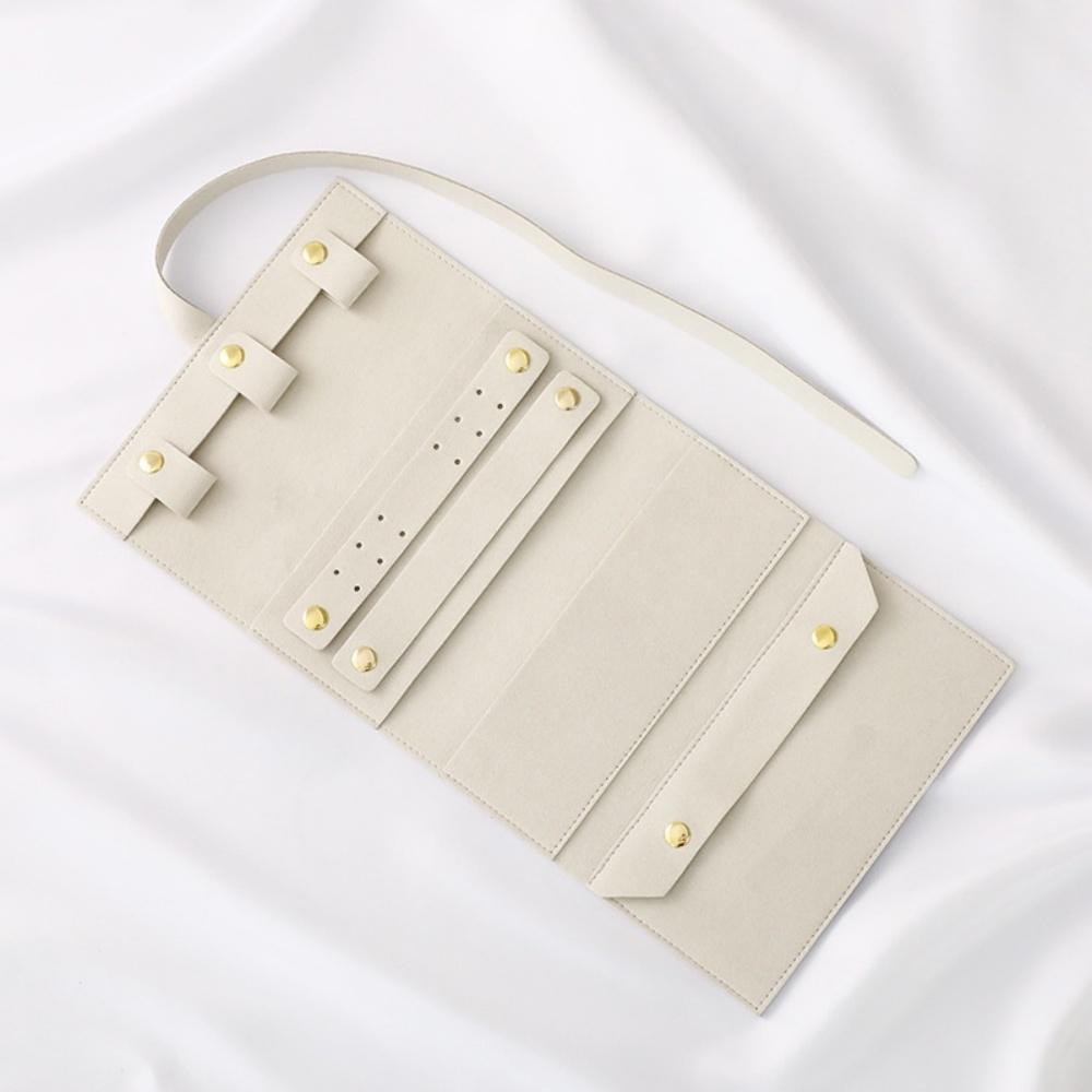 Jewelry Roll Bag High-Quality Foldable Jewelry Storage Organizer Travel Jewelry Storage Superficial Fiber For Travel Home