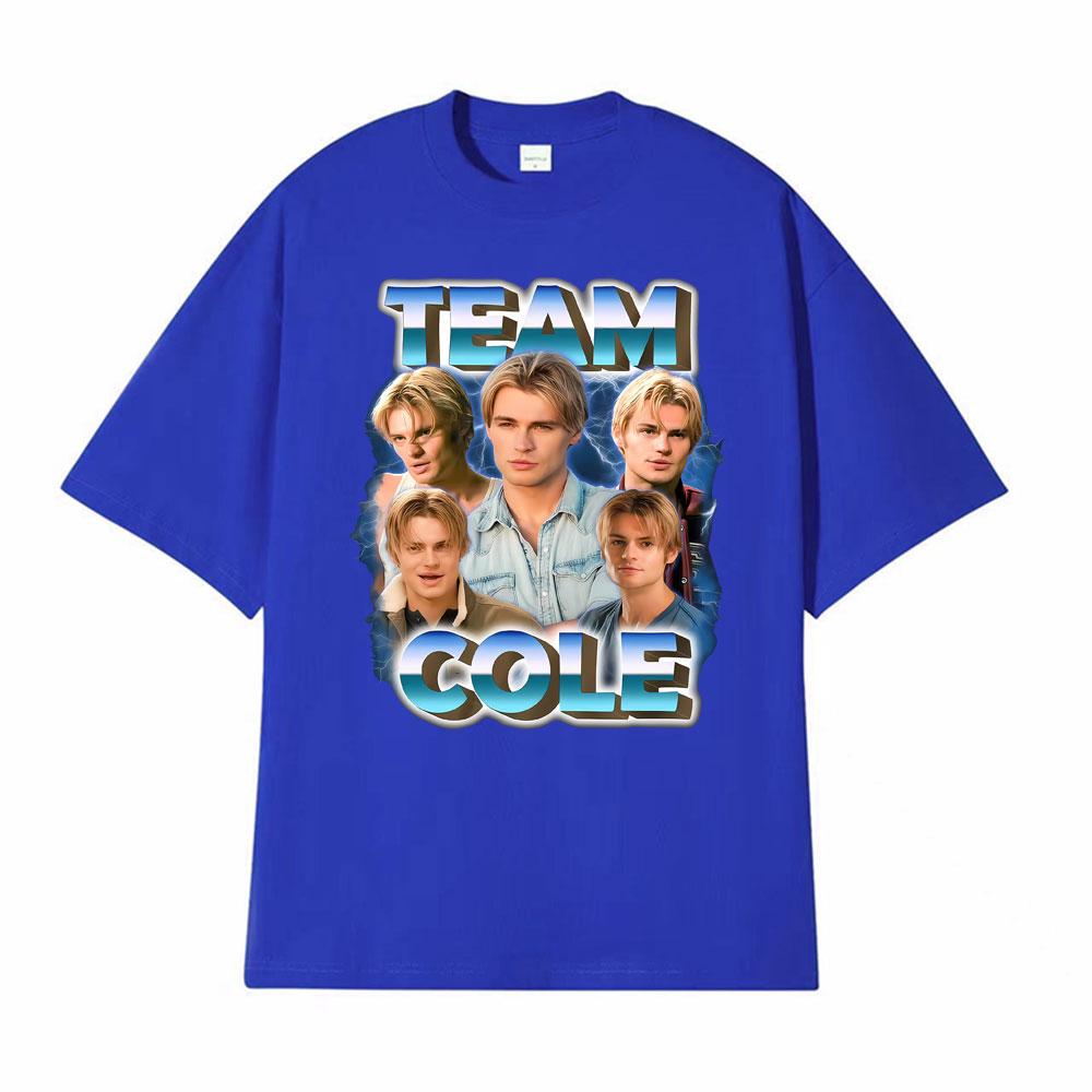 Team Cole Walter Magliette Grafiche Vintage Unisex Donna Moda 100% Cotone Maglietta Manica Corta Oversize Ampia Magliette Streetwear