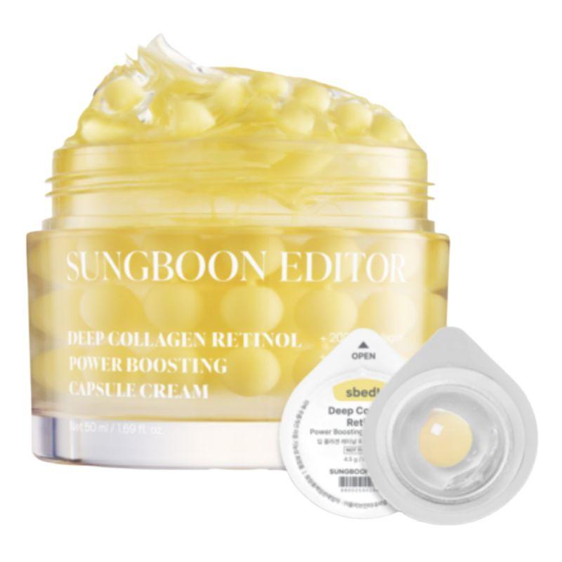 SUNGBOON EDITOR Deep Collagen Retinal Yolk High-Nutrition Capsule Cream 59ml Firming Anti-Aging Moisturizer 1pcs
