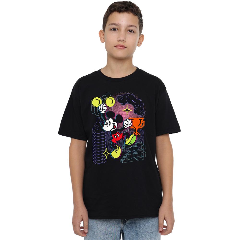 Mickey Mouse Childrens/Kids Pixel T-Shirt