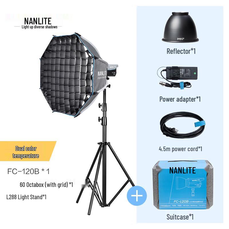 NANLITE FC-60B/120B Bi-Color LED Video Light