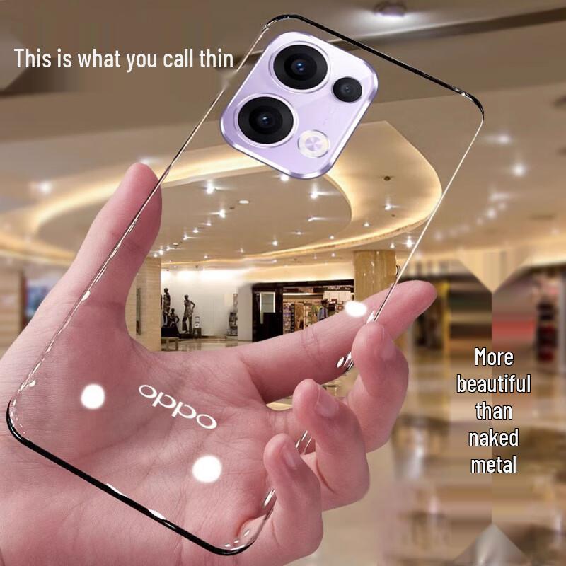 

Zhiweishi Ultra-Thin Clear Borderless Phone Case for OPPO