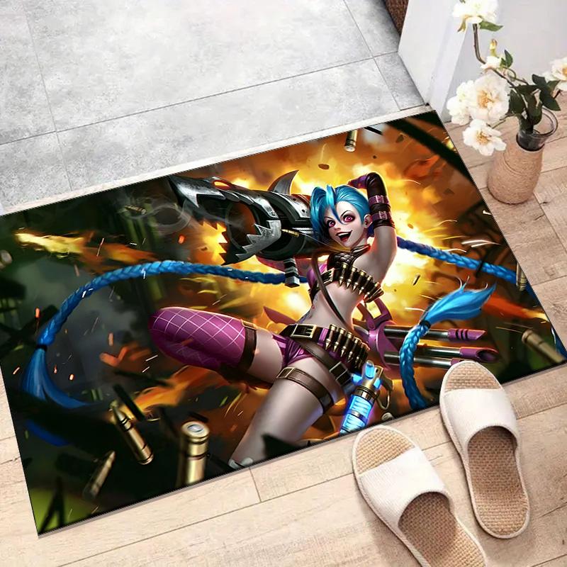 Game Lol Printed Area Rug Carpet for Bedroom Living Room Home Decor Rugs Mat Non Slip Mat Rug for Bedside