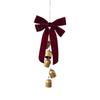 Multi‑Color Christmas Bow Bell Ornament Antique Gold Bells Xmas Tree Pendant  Festive Party
