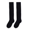 Women's Knee High Cotton Socks Streewear Harajuku Cheerleaders Black White Three-Line Striped Running Sports Socks